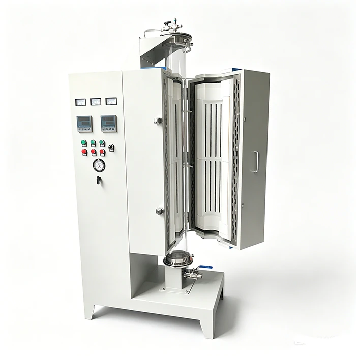 1200C Double Zones Vacuum Veritical Tubular Furnace high quality 1200C Double Zones Vacuum Veritical Tubular Furnace high quality