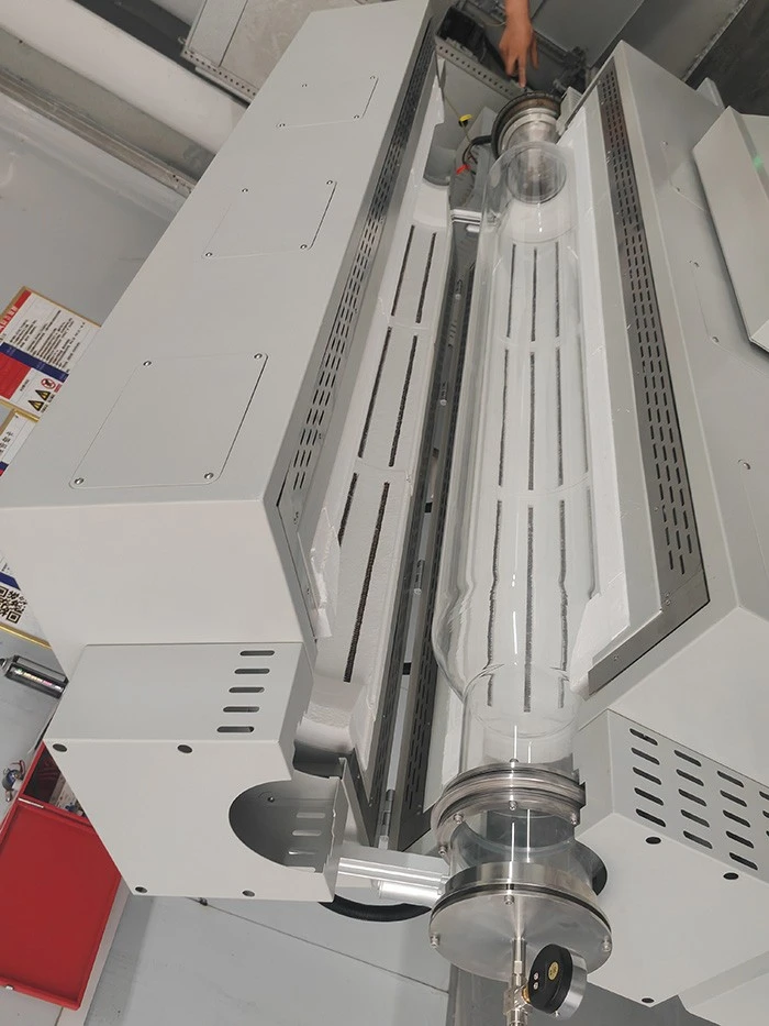 1200C 250mm Diameter Vacuum Rotary Tilting Quartz Tubular Furnace suppliers 1200C 250mm Diameter Vacuum Rotary Tilting Quartz Tubular Furnace suppliers
