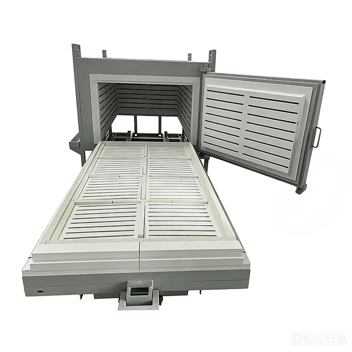 Large Volume Hand Push Resistance Trolley Furnace For Metal Workpiece Heating suppliers Large Volume Hand Push Resistance Trolley Furnace For Metal Workpiece Heating suppliers