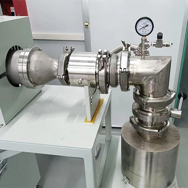Rotary tube furnace discharger Rotary tube furnace discharger